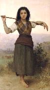 William-Adolphe Bouguereau The Shepherdess painting